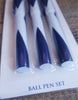 Saltire Ball Point Pen Set of 3
