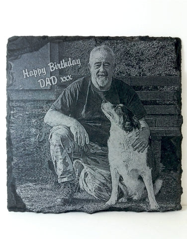 Personalised Photo Slate 197x197mm