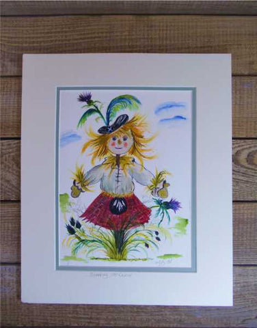 "Scarey McRow" Original Water Based Oil Painting by Margaret Burns Miles