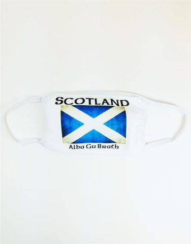 Saltire Scotland Alba Gu Brath Face Mask