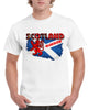 Scotland Saltire GLASGOW Tartan Text T-Shirt