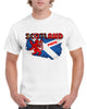 Scotland Saltire PERTH Tartan Text T-Shirt