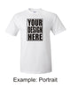 Personalised White T-Shirt (Single A4 Print)