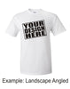 Personalised White T-Shirt (Single A4 Print)