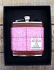 Harris Tweed Hip Flasks 6oz - Pink
