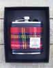 Harris Tweed Hip Flask 6oz - Stewart Royal
