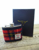 Harris Tweed Hip Flask 6oz - Stewart Royal