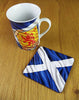 Lion Rampant & Saltire Mug & Coaster Set