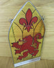 Stained Glass Panel - Lion Design