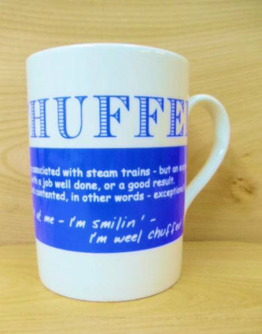China Mug - Scottish Dialect Word (Chuffed)