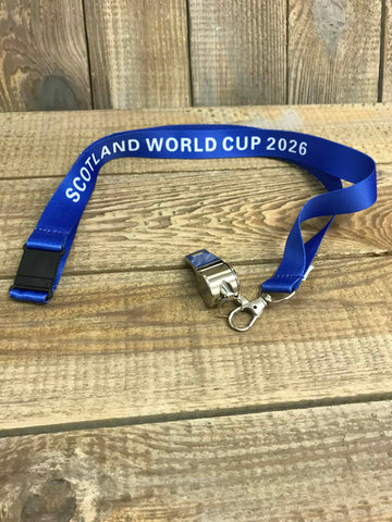 Scotland World Cup 2026 Lanyard with Whistle