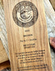 "BANNOCKBURN" Handcrafted Ornamental Sgian Dubh & Solid Oak Wall Plaque - Piece No. JMC002