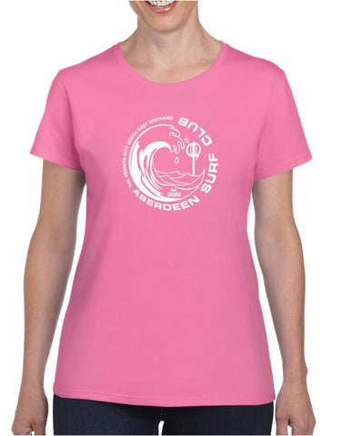 Aberdeen Surf Club Ladies Cut T-Shirt - AZALEA
