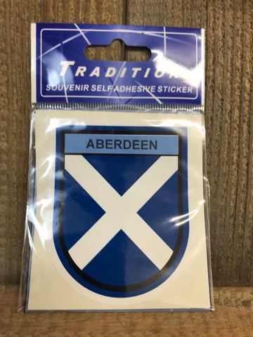 Aberdeen Saltire Sticker