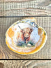 Decoupage Highland Cow Seashell