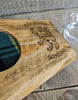 Handcrafted Reclaimed Timber Glass Holder c/w Glencairn Glass Rampant Lion