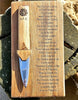 "GOTHENBURG 83" Handcrafted Ornamental Sgian Dubh & Solid Oak Wood Wall Plaque - Piece No. JMC003