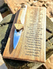 "GOTHENBURG 83" Handcrafted Ornamental Sgian Dubh & Solid Oak Wood Wall Plaque - Piece No. JMC003