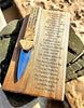 "GOTHENBURG 83" Handcrafted Ornamental Sgian Dubh & Solid Oak Wood Wall Plaque - Piece No. JMC003