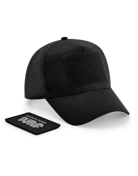 Northern Ocean Surf Patch Cap (Text Logo BLACK/WHITE)