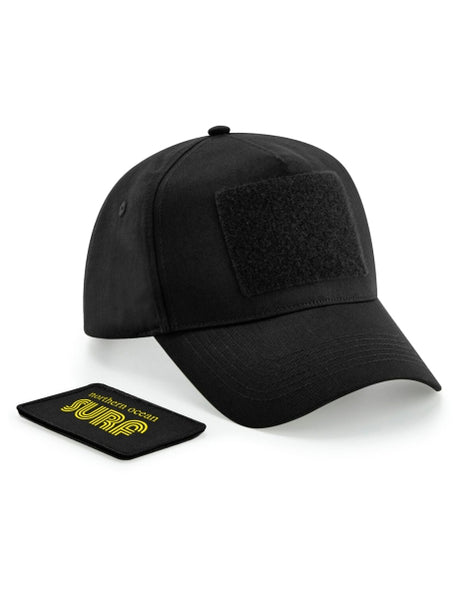 Northern Ocean Surf Patch Cap (Text Logo BLACK/YELLOW)