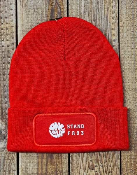 One Love STANDFR83 Beanie RED