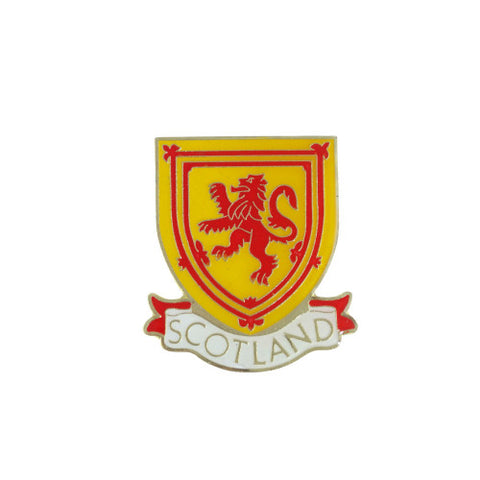 Rampant Lion Shield Pin Badge