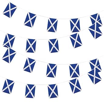 Scotland Saltire Bunting 10m/20 Flags