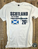 Scotland Tartan Seismic Waves T - White (Adult)