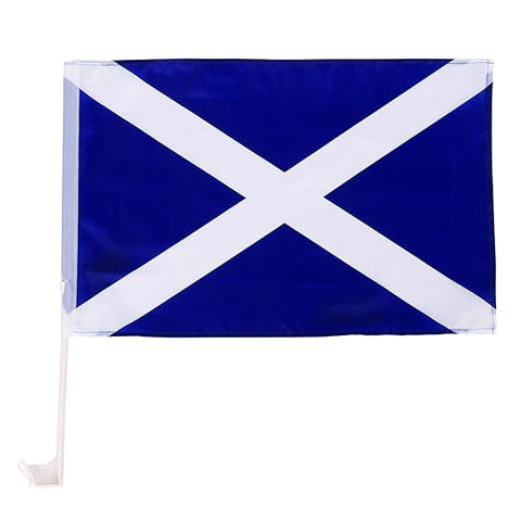 Scottish Saltire Car Flag