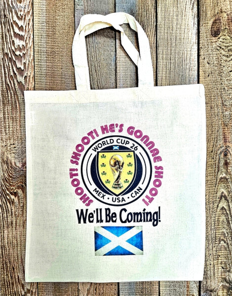 Shoot Shoot Scotland World Cup 26 Tote Shopper Bag