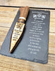 Handcrafted Ornamental Sgian Dubh & Declaration of Arbroath Slate Plaque - Piece No. 001