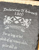 Handcrafted Ornamental Sgian Dubh & Declaration of Arbroath Slate Plaque - Piece No. 001