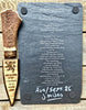 Handcrafted Ornamental Sgian Dubh & Declaration of Arbroath Slate Plaque - Piece No. 001