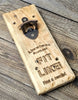 Handcrafted Reclaimed Wood Bottle Opener Plaque