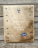 Handcrafted Reclaimed Timber Plaque -Highland Cow