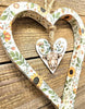 Handcrafted Highland Cow Hanging Heart Ornament