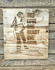 Handcrafted Reclaimed Timber Plaque - One Love One Heart One Soul