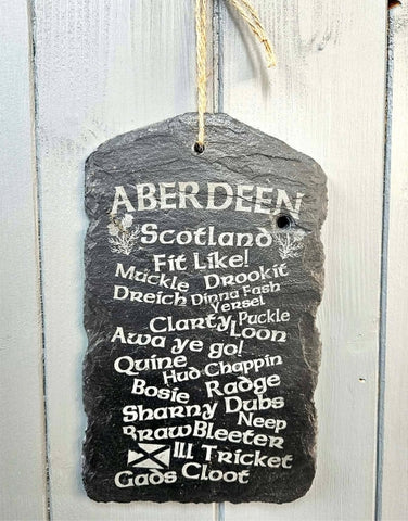 Handcrafted Doric Slate Plaque