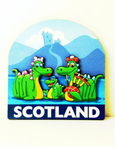 Scotland Wooden Nessie Fridge Magnet