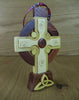 Wooden Scottish Celtic Cross Hanging Ornament