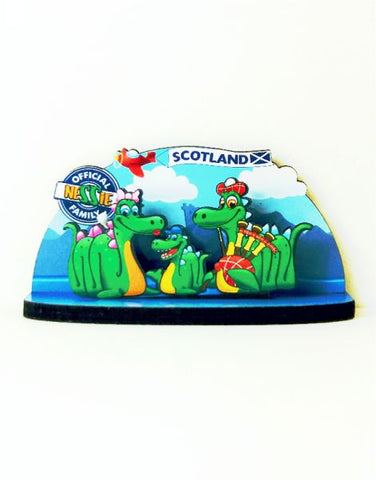 Scottish 3D Wooden Nessie Fridge Magnet