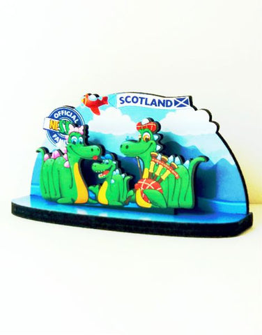 Scottish 3D Wooden Nessie Fridge Magnet