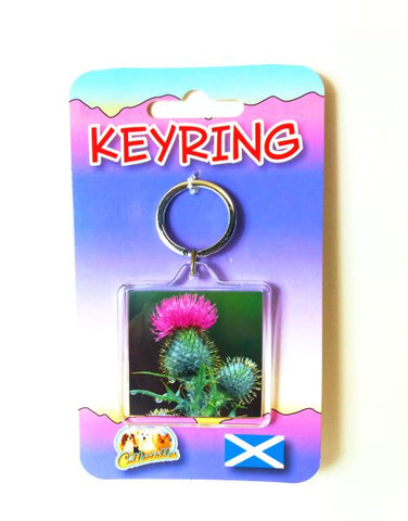 Scottish Thistle Keyring