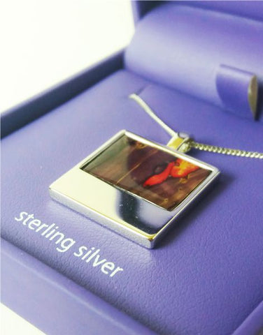 Skye Square Pendant - Sterling Silver