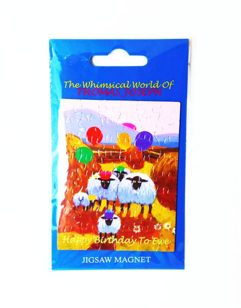 Happy Birthday To Ewe Jigsaw Fridge Magnet