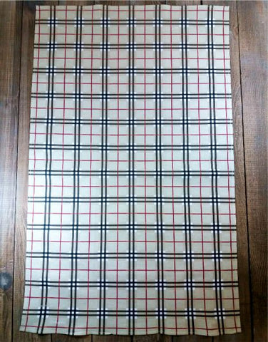 Tea Towel Cream Check