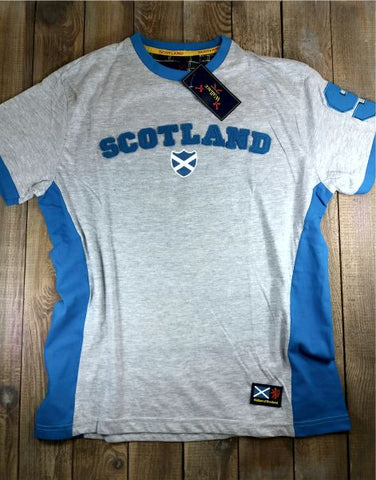 Men's Wallace of Scotland No9 T-Shirt - Grey/blue