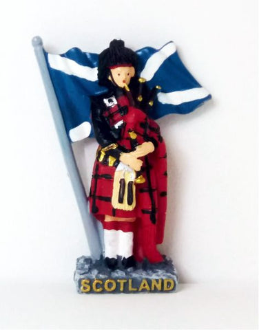 Scotland Piper Fridge Magnet