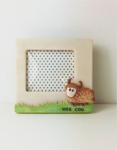 Highland Cow Resin Photo Frame